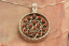 Genuine Sleeping Beauty Turquoise and Coral Sterling Silver Reversible Pendant